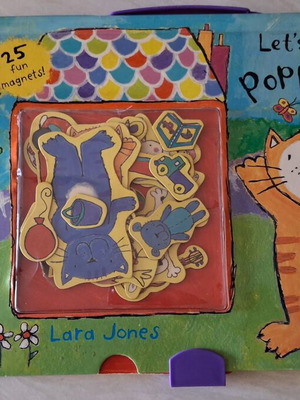 Let's Play, Poppy Cat Magnetic Play Book used, Lara Jones, English