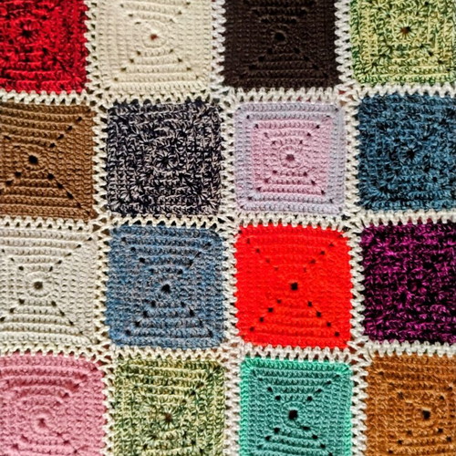 Wool Blanket handmade vintage like new, decorative 120x210 cm