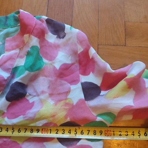 Herzen's Angelegenheit colorful silk blouse like new, S/M