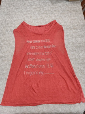 Edward Jeans Coral Top like new, size S, 100% linen and cotton