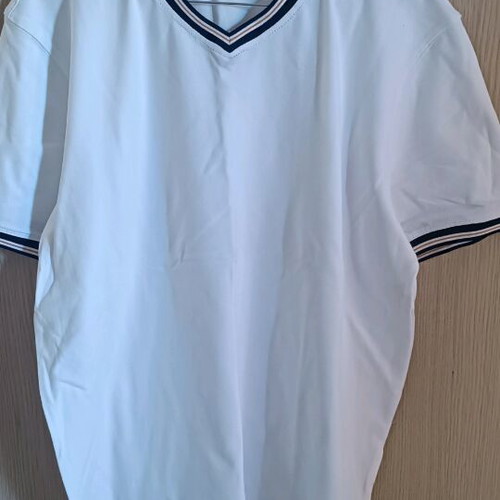 Noshame® men's t-shirt XXL like new, white with yellow details
