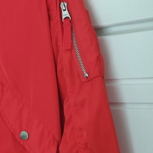 Bershka bomber lightweight summer jacket, red, size L