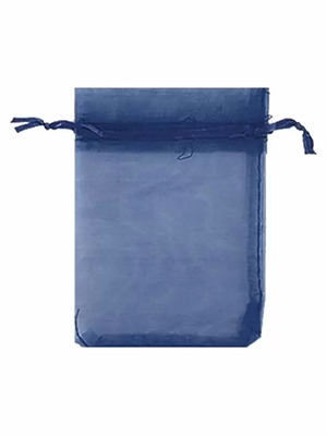 Fabric gift pouch 17.5 x 12.5 cm blue new