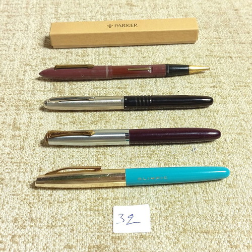 Olimpik Paramount Peme 33 Bristol Parker Vintage Fountain Pen Set new