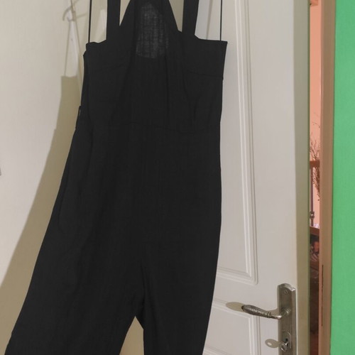 Linen jumpsuit Mango like new, black, size L