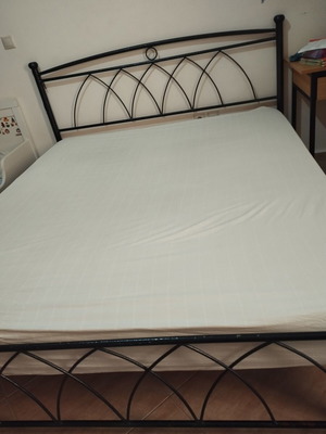 Metal bed 2 meters × 160 with mattress