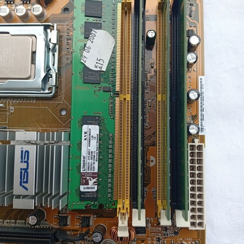 Asus P5B motherboard CPU combo used, Intel Core 2 Duo E6400, 2GB RAM