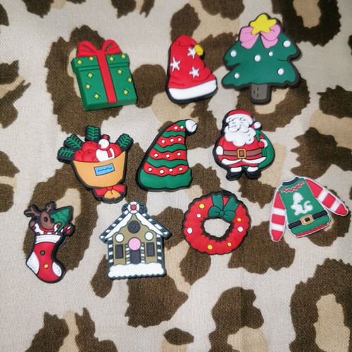 Christmas charms for Crocs new, pack of 10 pieces