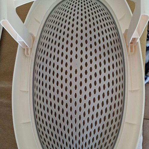 Baby bath tub foldable silicone gray white Prémaman like new