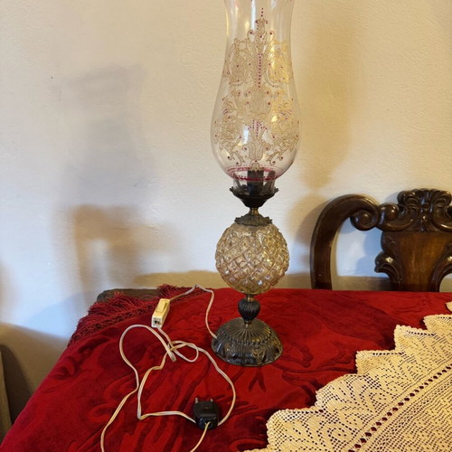 Large vintage table lamp used