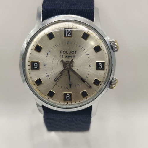 Vintage USSR Mechanical Alarm Mens Watch used