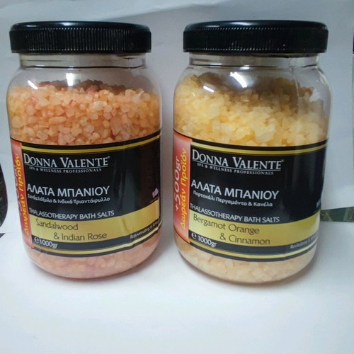 Donna Valente Bath Salts 1000gr new, four scents