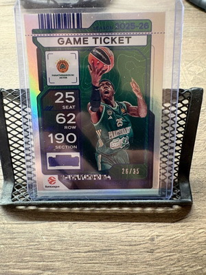 2025-26 Panini Contenders Euroleague Game Ticket Kendric Nunn like new