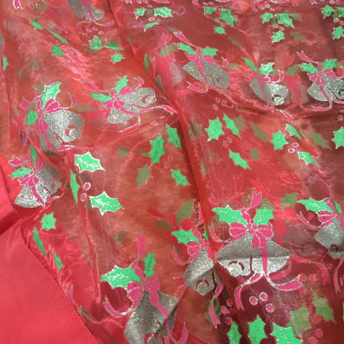 Christmas tablecloth new, 150cm size, red and gold shades