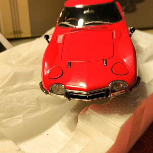 Collectible EBBRO Toyota 2000GT model red new