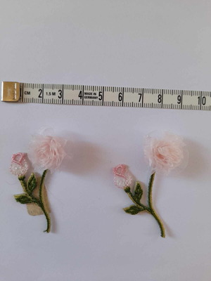 Decorative flower stickers new, set of 2 pieces
