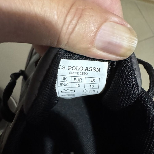 US POLO ASSN sneakers size 43, black and grey