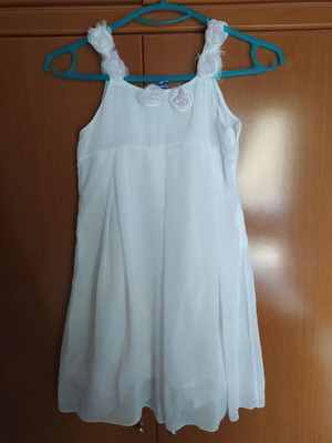 Φόρεμα άσπρο σαν καινούργιο, μέγεθος 152 cm για 10 ετών