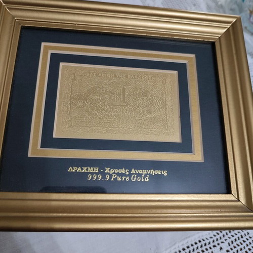 Collectible replica of 1944 banknote used