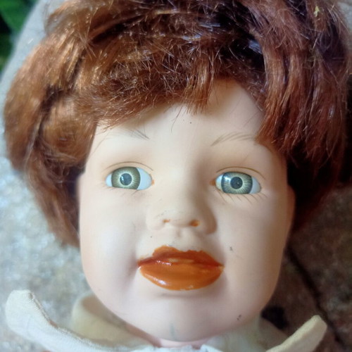 Antique handmade porcelain doll