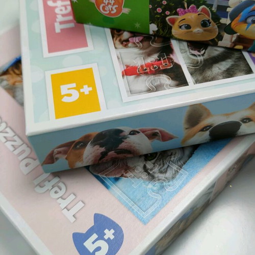 Trefl puzzle like new, set of 3 pieces for 5+ years