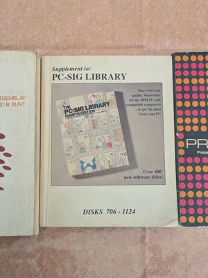 Computer programming books used, old, English, set of 3