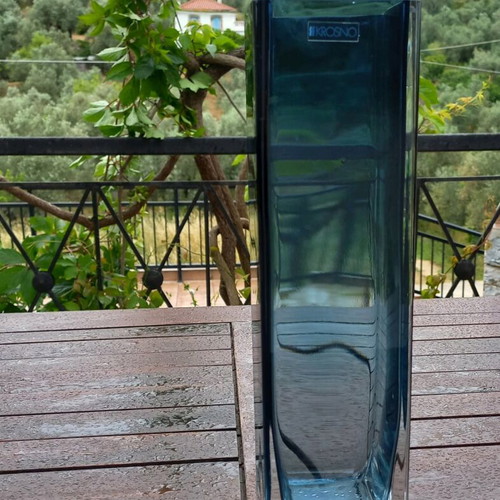 KROSNO vase used, blue color