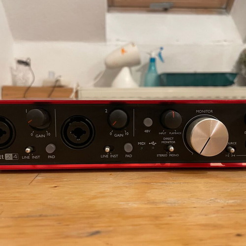 Focusrite Scarlett 2i4 2nd Generation audio interface used