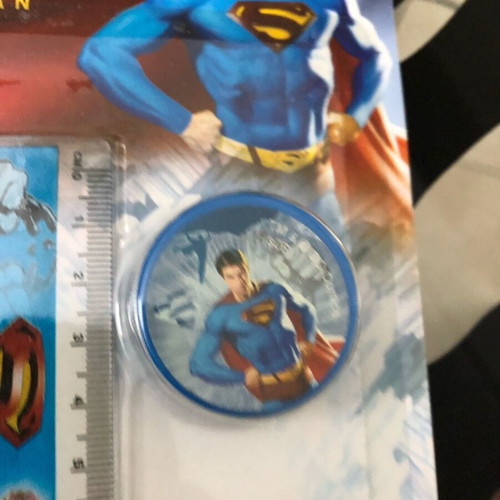 Superman Returns school set new with pencil, ruler, sharpener and 2 erasers