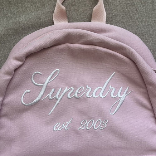 Superdry backpack used, pink