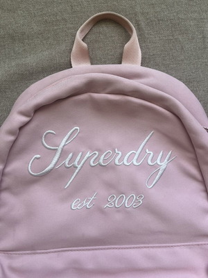 Superdry backpack used, pink