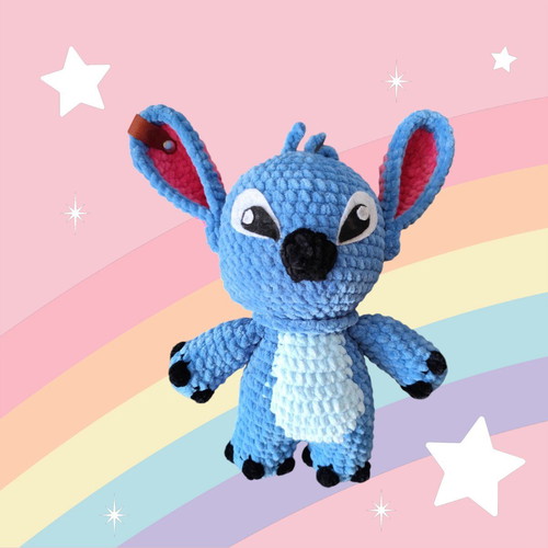 Stitch new plush yarn doll, 27 cm