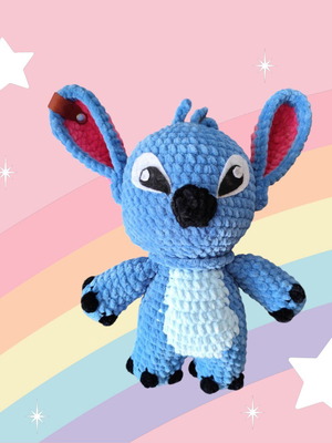 Stitch new plush yarn doll, 27 cm