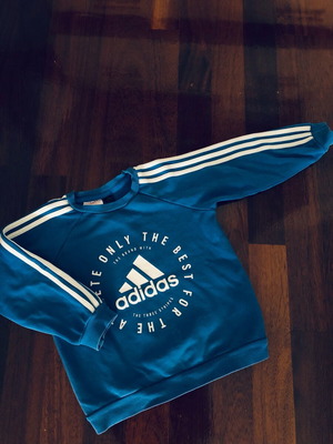 Adidas sweatshirt for 3-year-old boy used, blue, size 98 cm