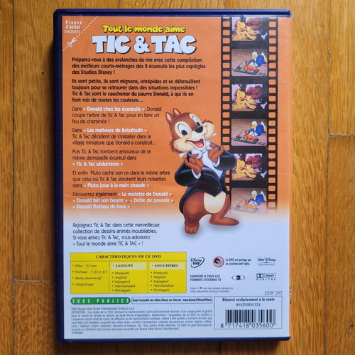 Children's DVD Tout le monde aime Tic & Tac like new