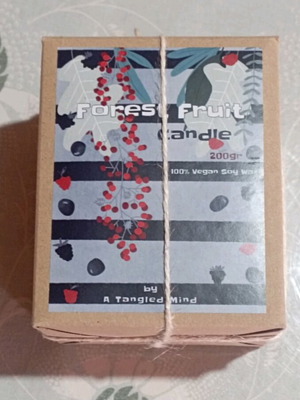 Forest Fruit soy scented candle new 200g with wooden wick