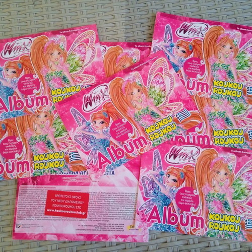 Winx Club 2017 Sticker Album Pack of 4 Rare Collectible Sheets Like New