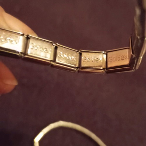 Italian charm bracelets like new, set of 2 pieces