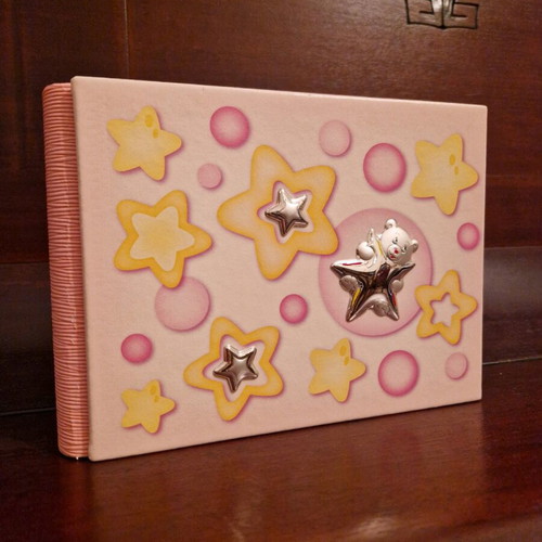 Princelino photo album for girl new with silver details
