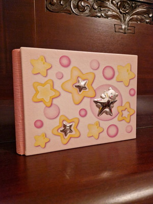 Princelino photo album for girl new with silver details