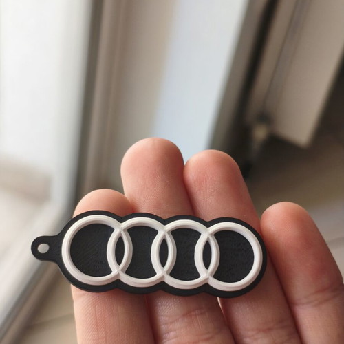 Audi keychain new, black
