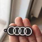 Audi keychain new, black