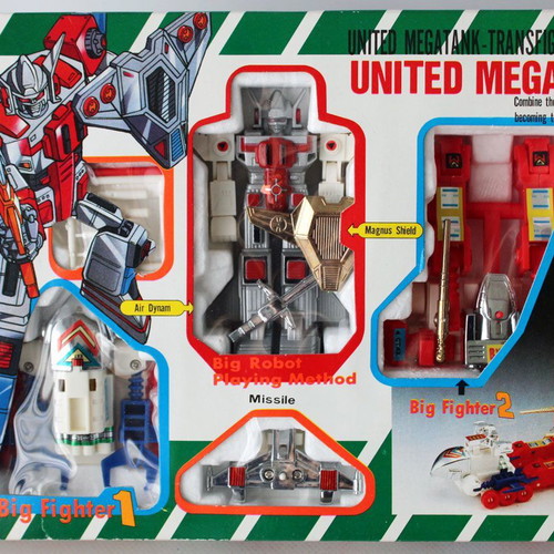 Vintage 80's Deluxe Chogokin Transformers United Megatank Robot new