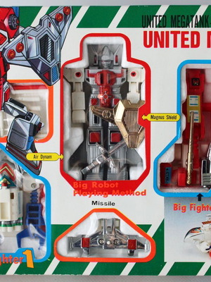 Vintage 80's Deluxe Chogokin Transformers United Megatank Robot new