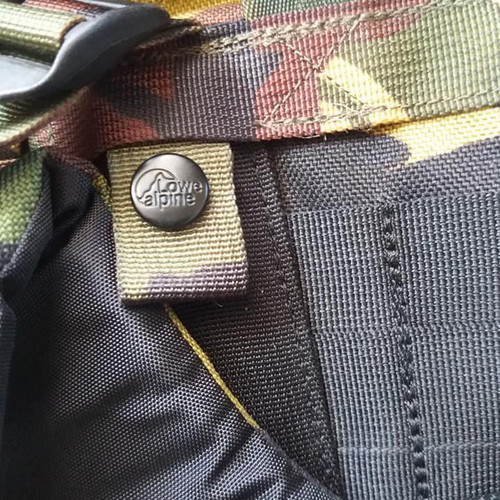 Lowe Alpine DPM Infantry Bergen Backpack used with adjustable straps and side pouches
