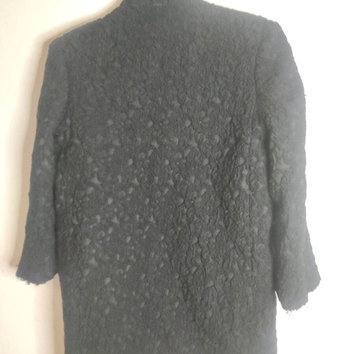 Vintage brocade black coat like new