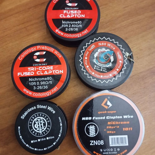 Vape wires like new, Coilology Fused Clapton and more, 10ft