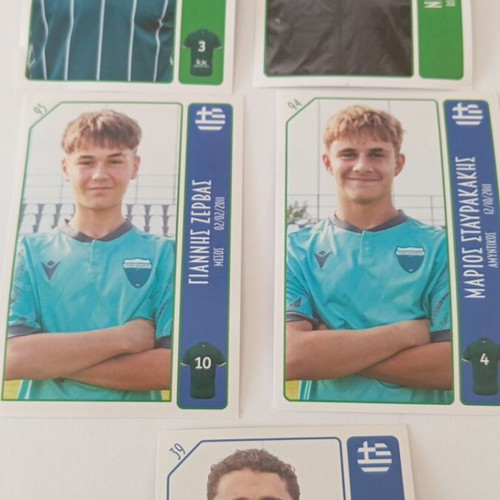 Football Player Stickers Levadiakos pack of 5 new