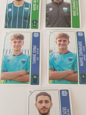 Football Player Stickers Levadiakos pack of 5 new
