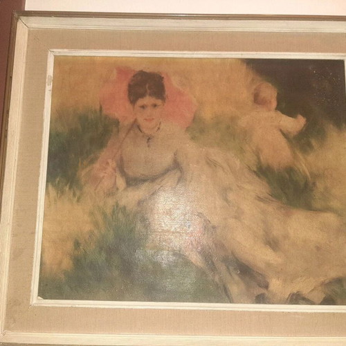 Vintage painting used, masterpiece in good condition